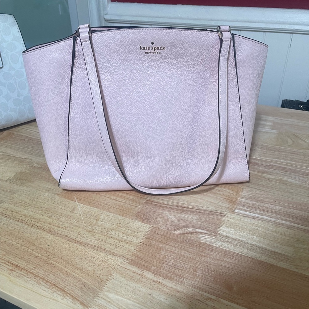 Kate Spade Pink Tote Bag with Structured Design